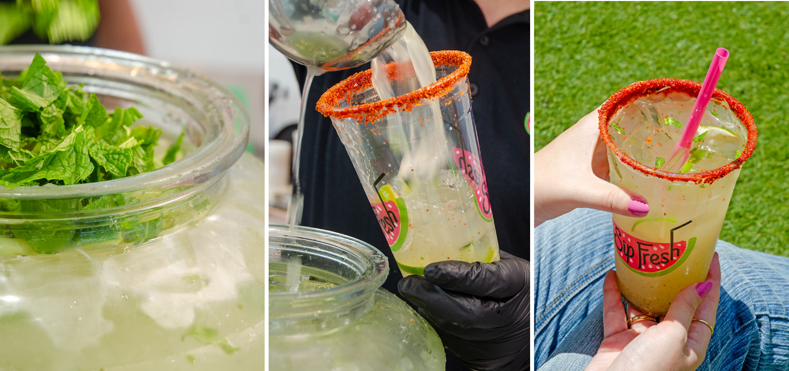 Sip Fresh Juice Bar Beverage Marketing for Cucumber Lime Sip