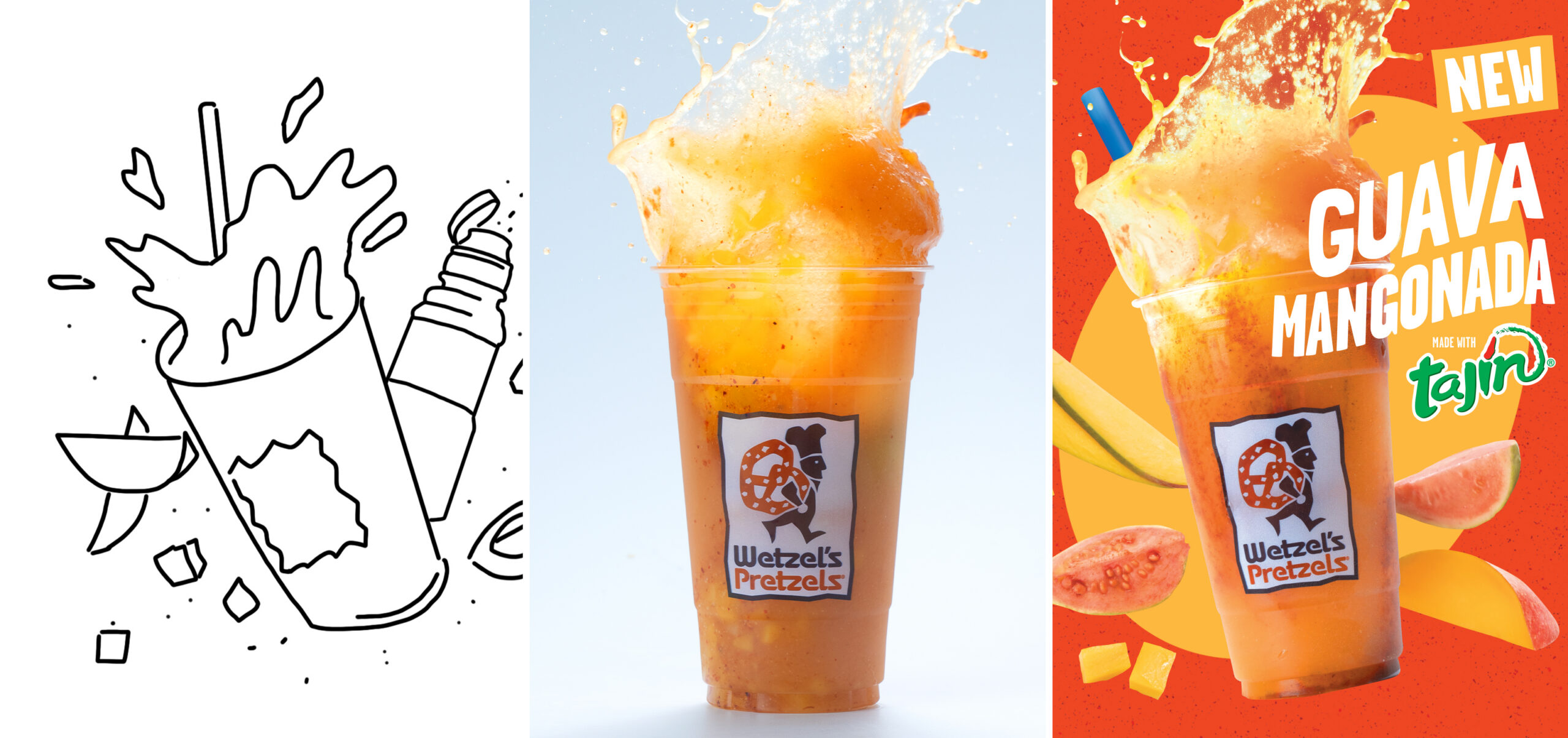 Wetzel's Pretzels Creative Campaign for Guava Mangonada